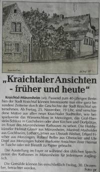 Ausstellung Rathaus Menzingen